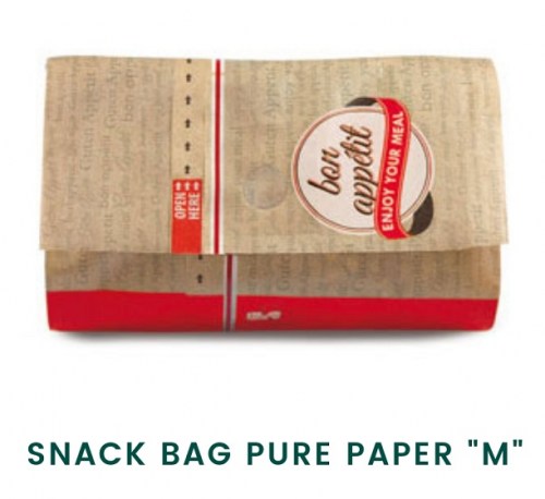 Snack Bag Pure Kraft Paper (Χάρτινη Συσκευασία Kraft)